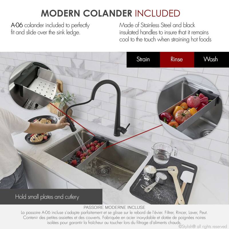 Dual Mount 31" Stainless Steel Single Bowl Kitchen Sink Handmade - 31" x 19" x 9"