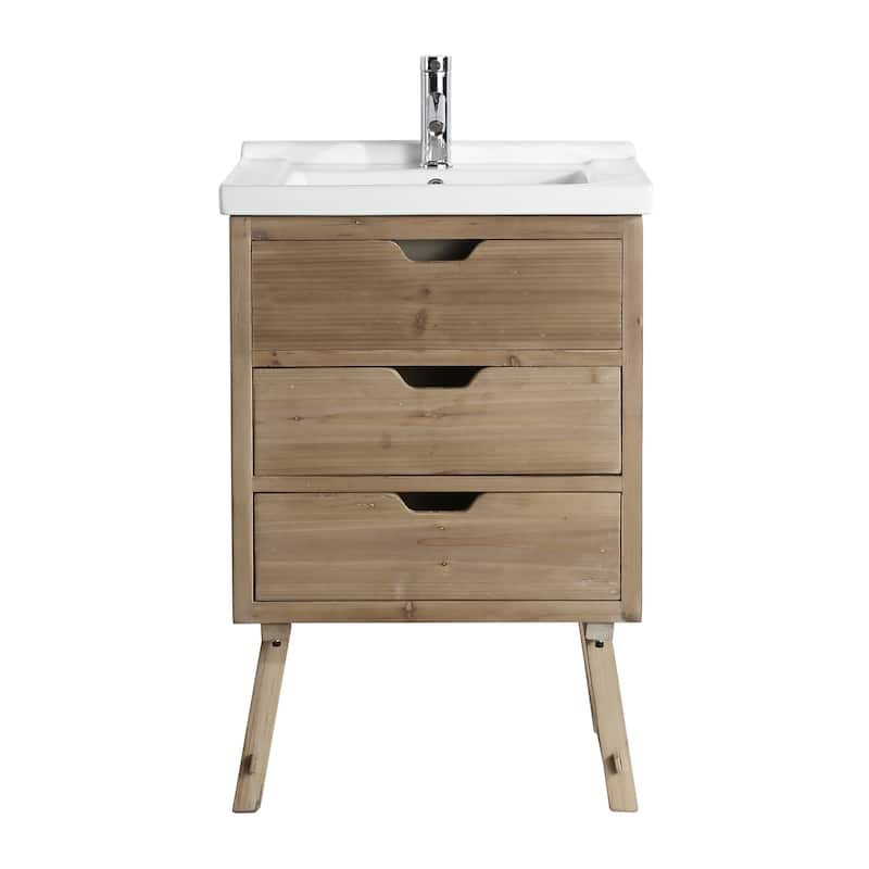 Fredric 24" Single Sink Vanity in Natural