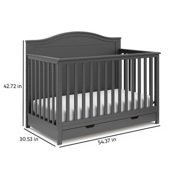 dimension image slide 1 of 2, Iris 4-in-1 Convertible Crib