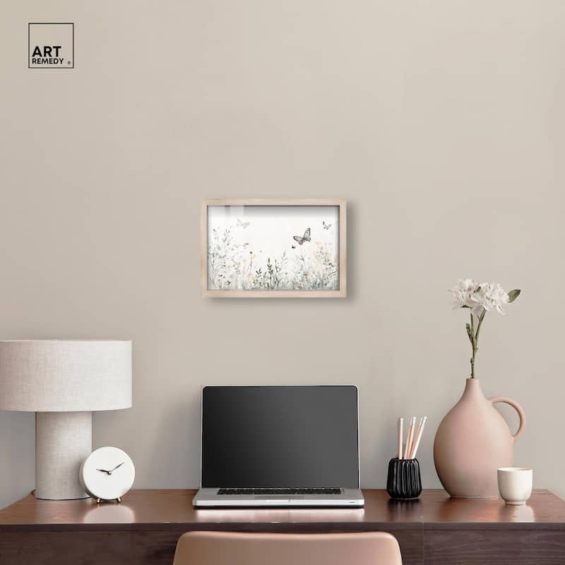 Butterfly Field Shadowbox by Art Remedy
