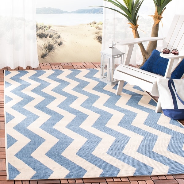 slide 1 of 77, SAFAVIEH Courtyard Merlene Chevron Indoor/ Outdoor Patio Backyard Rug