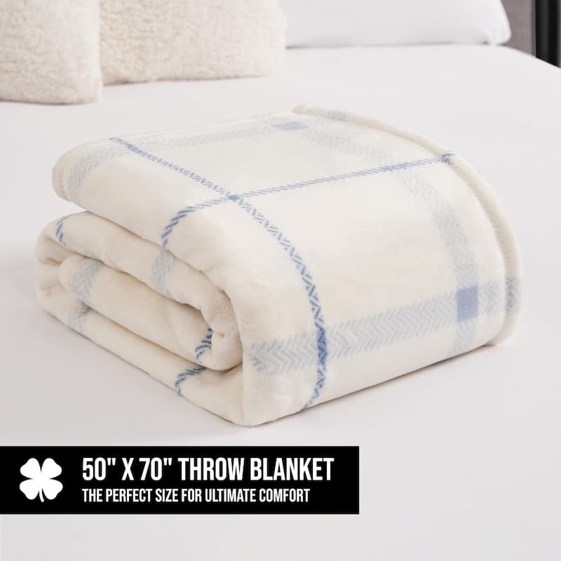 Lucky Brand Palmdale Throws Plush 50" x 70" Throw Blanket