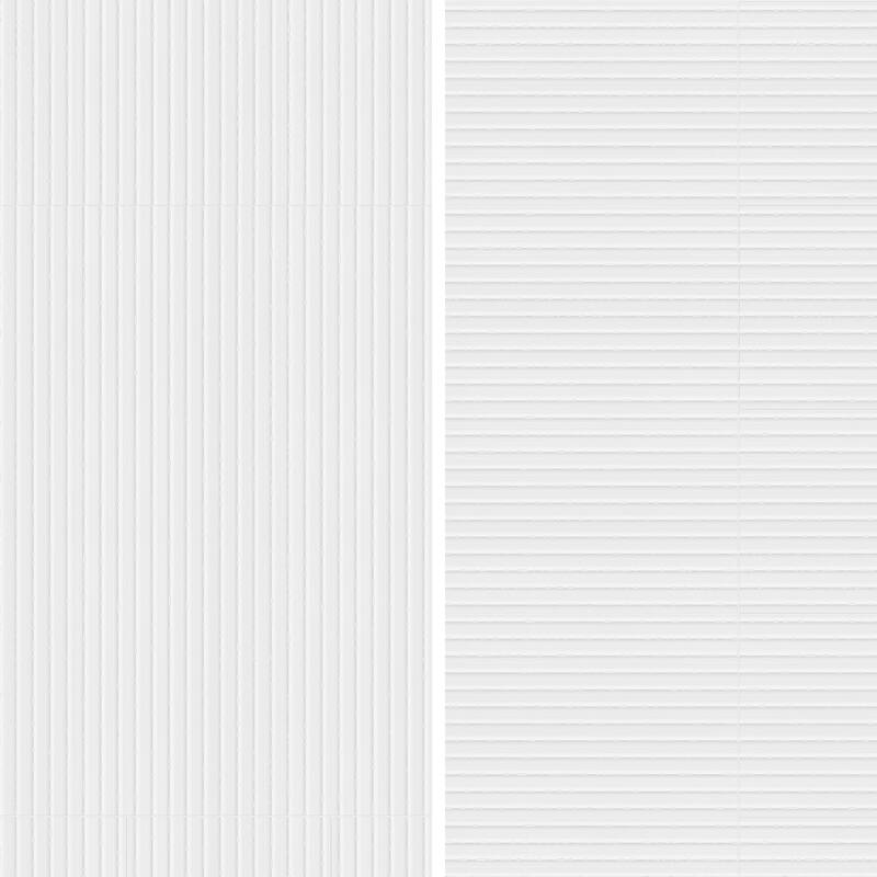Merola Tile Lumiere Rythme Blanco 11-3/4" x 35-3/8" Ceramic Wall Tile