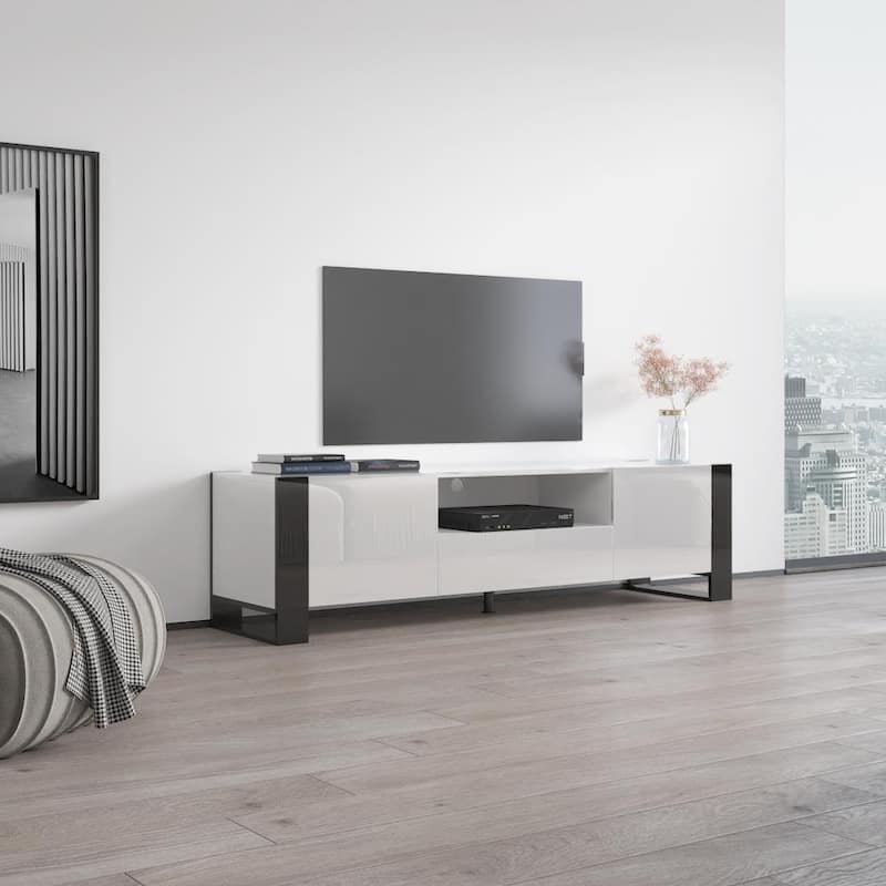 Woody 71" Modern All High Gloss TV Stand