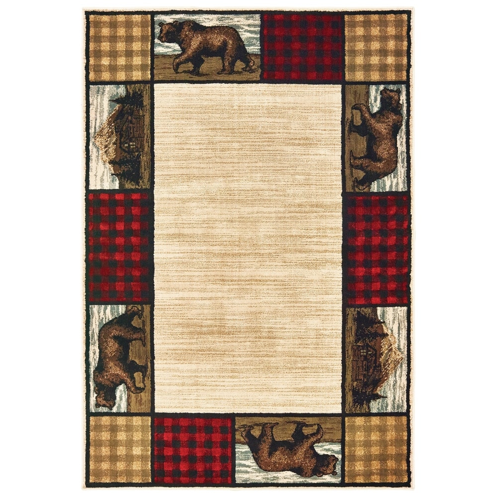 Style Haven Westley Bear Lodge Buffalo Plaid Area Rug