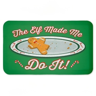 Stupell The Elf Made Me Do It Printed Anti-Fatigue Floor Mat, design by ...
