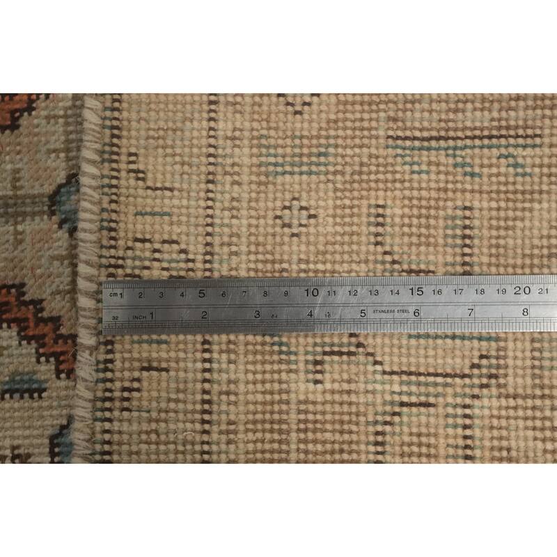 Hand Knotted Oriental 100% Wool Carpet Traditional Medallion Green Tabriz Area Rug - 9' 4'' X 6' 4''