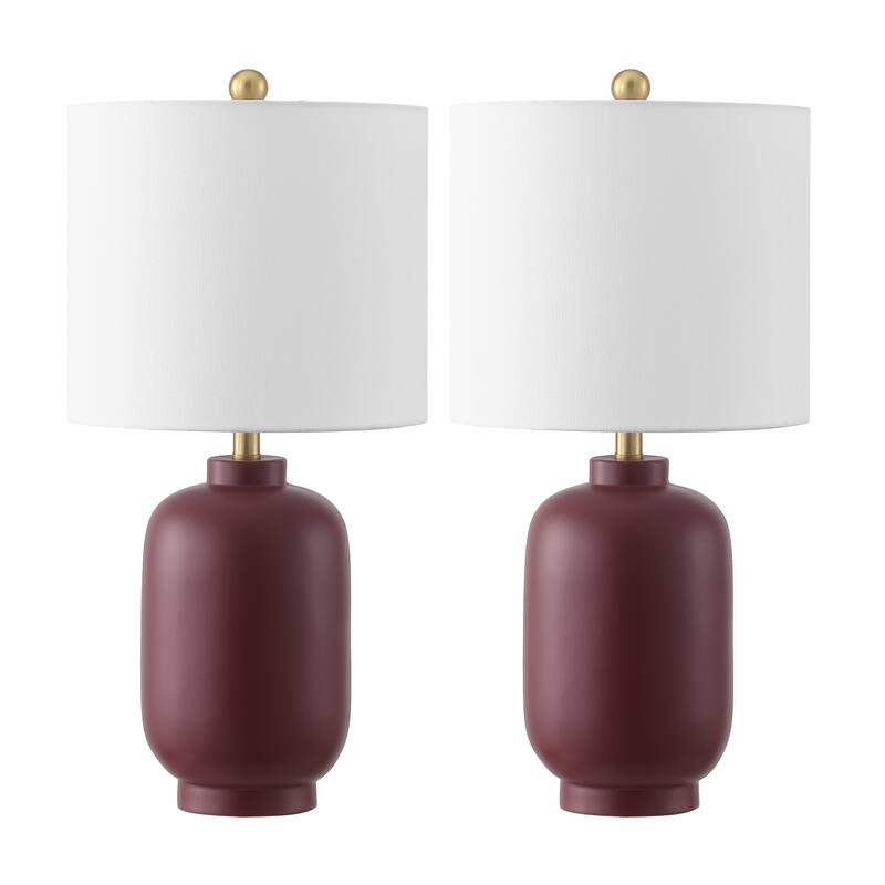 SAFAVIEH Couture Madsen, 20-inch, Resin Table Lamp (Set of 2) - 10"W x 10"D x 22"H