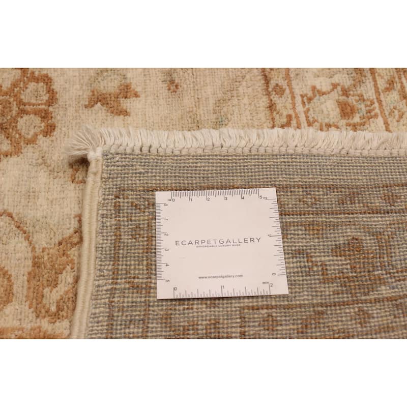 ECARPETGALLERY Hand-knotted Peshawar Finest Cream Wool Rug - 8'1 x 10'5