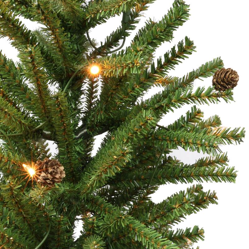 Puleo International Pre-Lit 5' Fir Artificial Christmas Tree