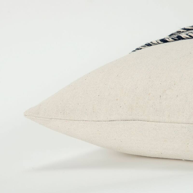 Donny Osmond Navy Panel And Stripe Throw Pillow