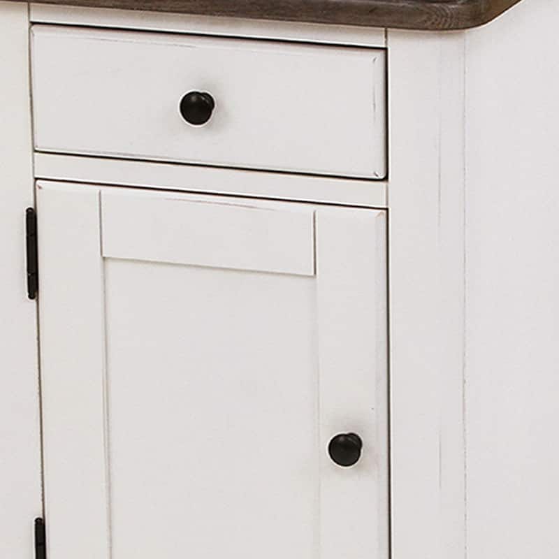 Chromcraft Peter Revington End Table in Gray, White Finish