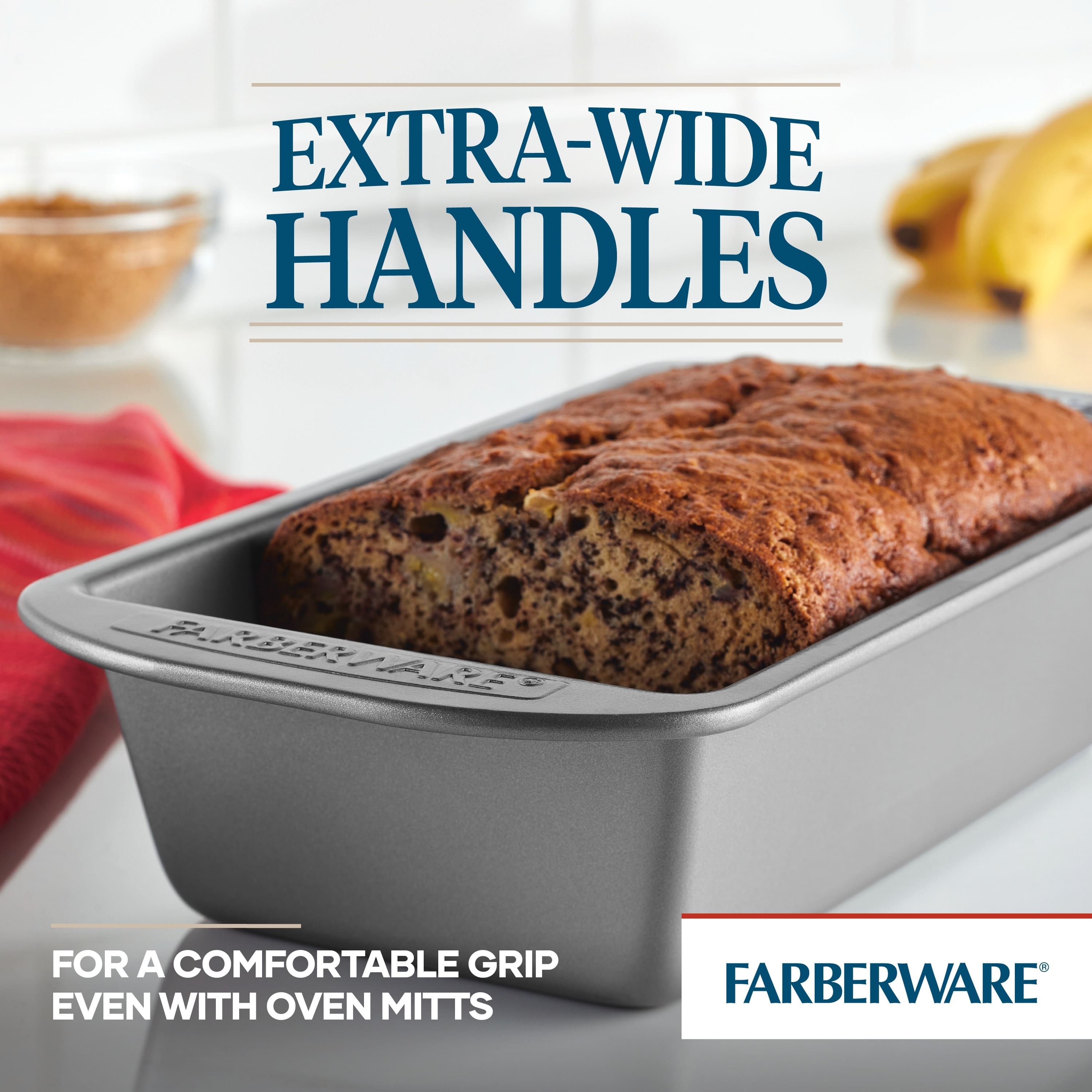 Farberware Nonstick Bakeware Bread and Meat Loaf Pan Set, 2Piece, Gray On Sale Bed Bath