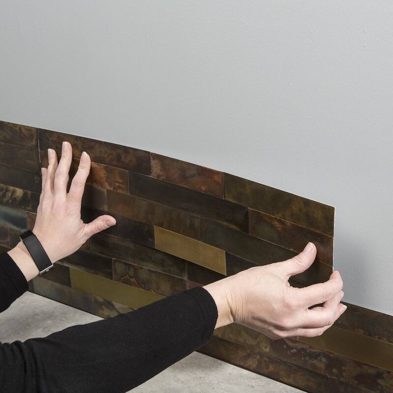 Aspect Metal Bronze Relic Distressed Peel & Stick Panel