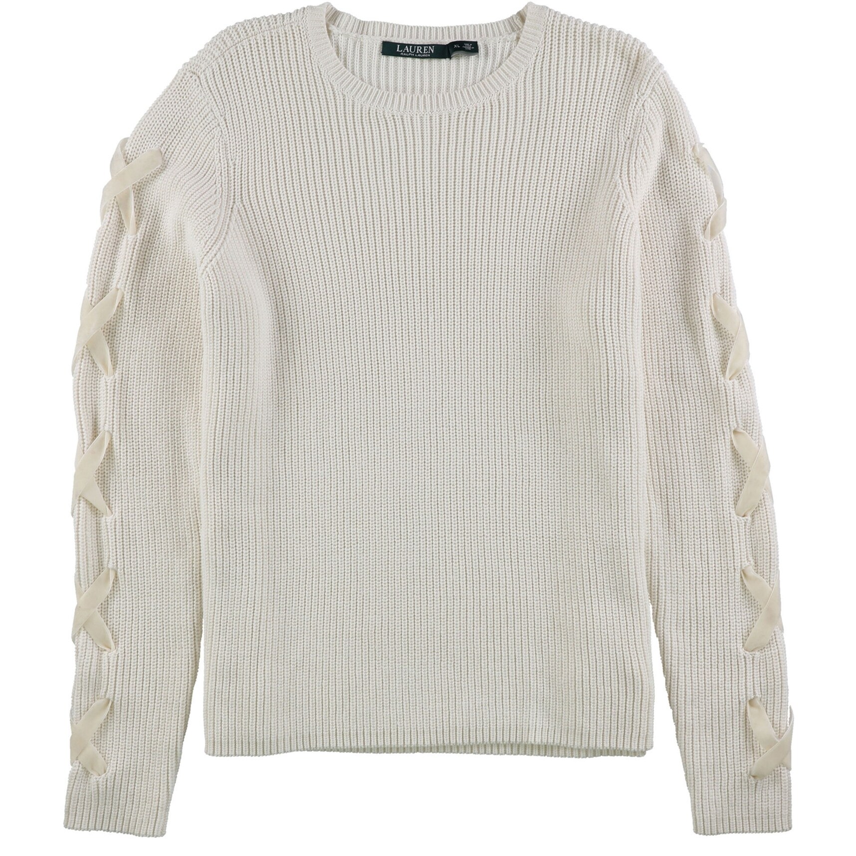 Womens white cotton pullover sweater Outlet