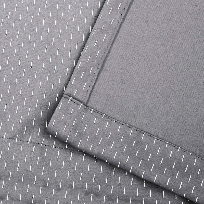 Superior Shimmer Washable Room Darkening Curtains, Set of 2 Panels