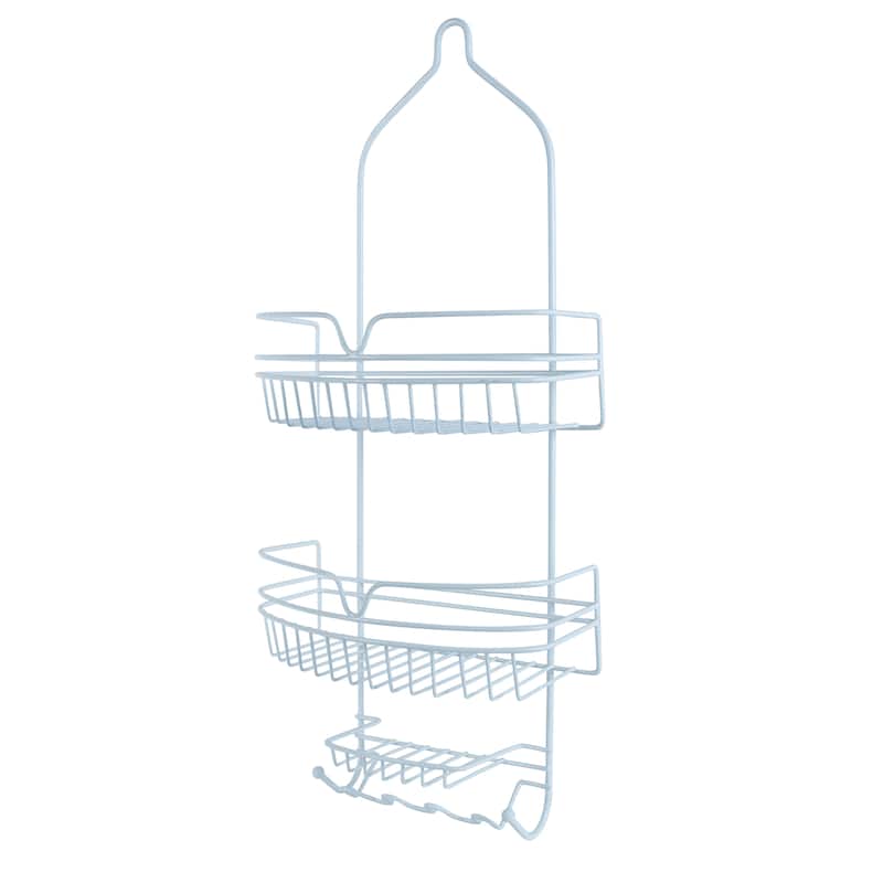 Bath Bliss Round Wire Shower Caddy - 11.02" x 5.31" x 25.98"