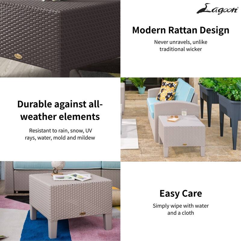 Magnolia Resin All-Weather Side Table