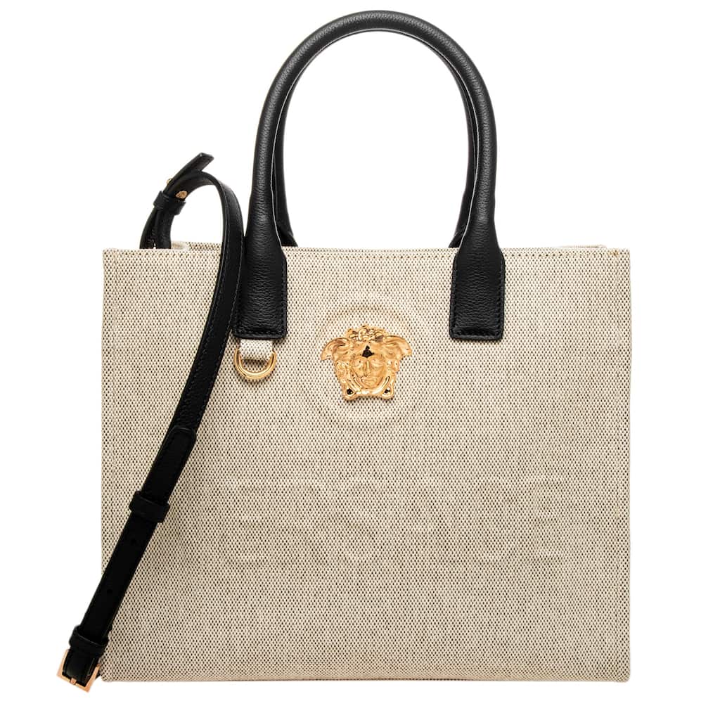 Versace La Medusa Small Canvas Tote