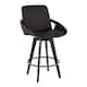 Option Black Faux Leather