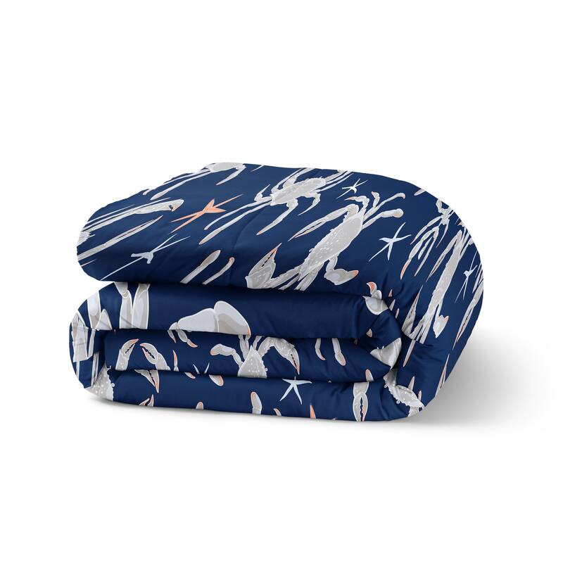 JUST CRABBY NAVY Comforter Set By Kavka Designs On Sale Bed Bath