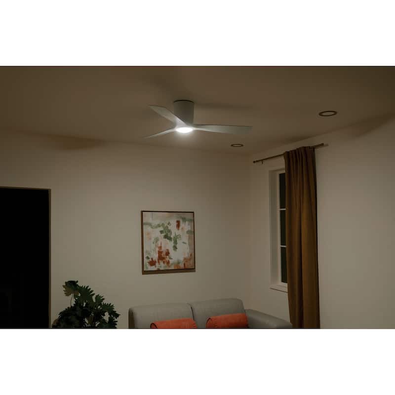 Kichler Lighting Volos 54 inch Integrated LED Indoor Matte White Flush Mount Ceiling Fan