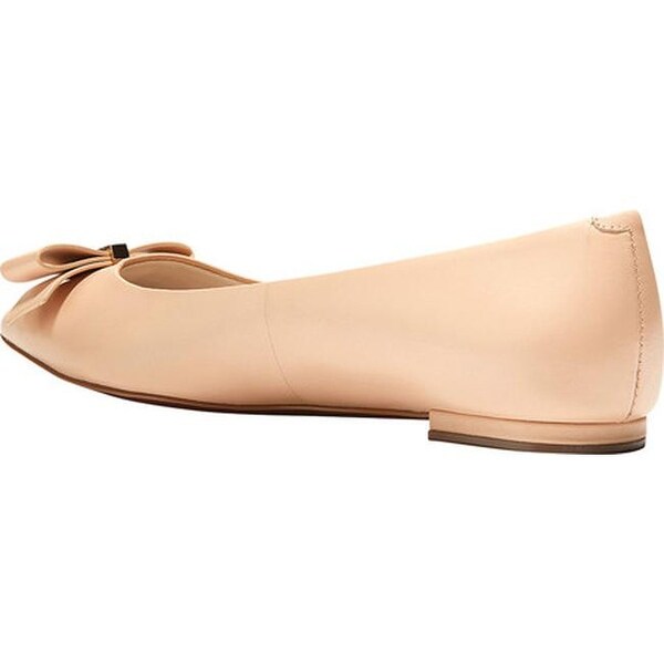cole haan elsie leather bow skimmer flat