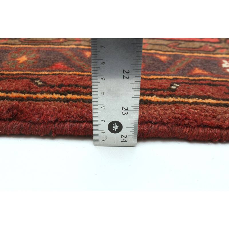 ECARPETGALLERY Hand-knotted Andelz Red Wool Rug - 3'7 x 4'10