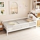 preview thumbnail 22 of 20, Twin Montessori Bed for Kids with House-Style Headboard and Storage Shelf