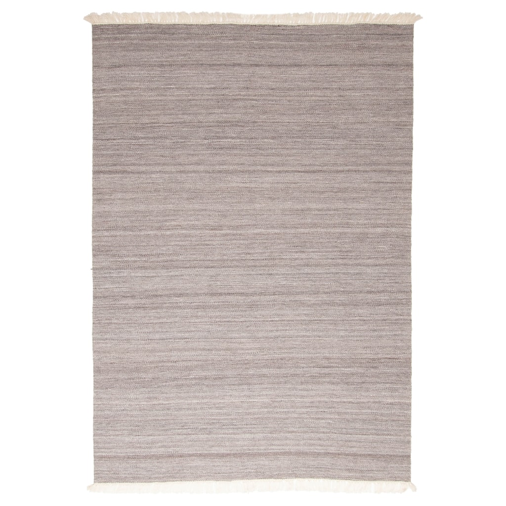 ECARPETGALLERY Flat-Weave Ankara FW Taupe Wool Kilim - 5'1 x 7'7