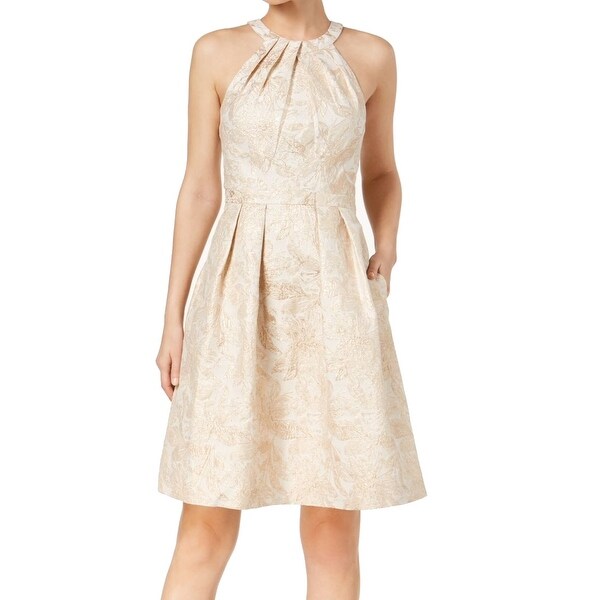 calvin klein brocade dress