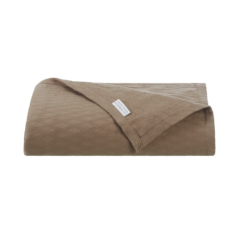 Aston & Arden Eucalyptus Tencel and Cotton Thermal Blanket - King - Taupe
