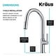 preview thumbnail 94 of 149, Kraus 2-Function 1-Handle 1-Hole Pulldown Sprayer Brass Kitchen Faucet