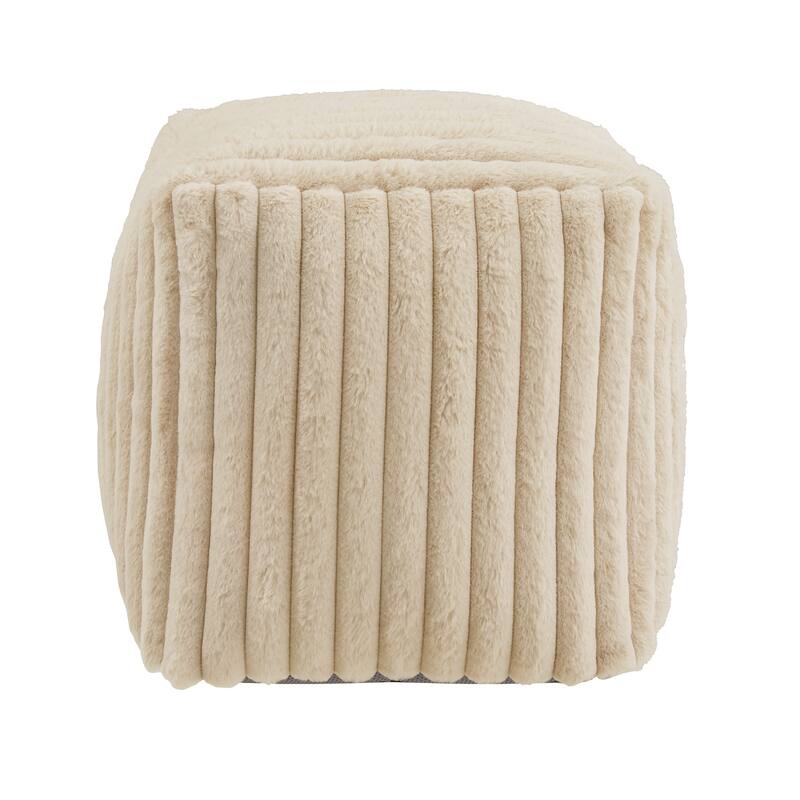 Brunico Upholstered Square Pouf Ottoman by iNSPIRE Q Bold