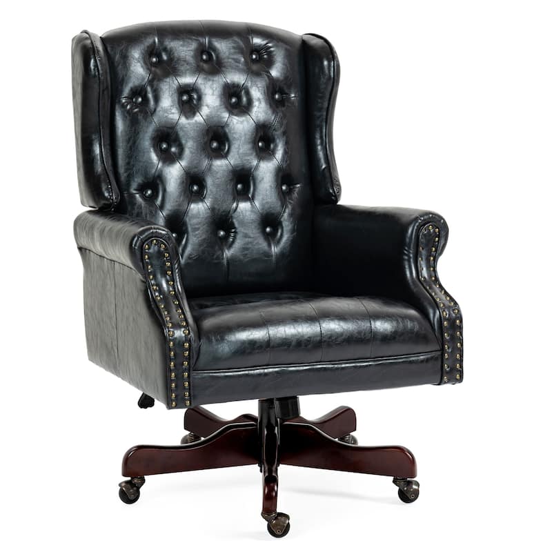 AVAWING Classic Executive Office Chair High Back Wingback Boss Chair