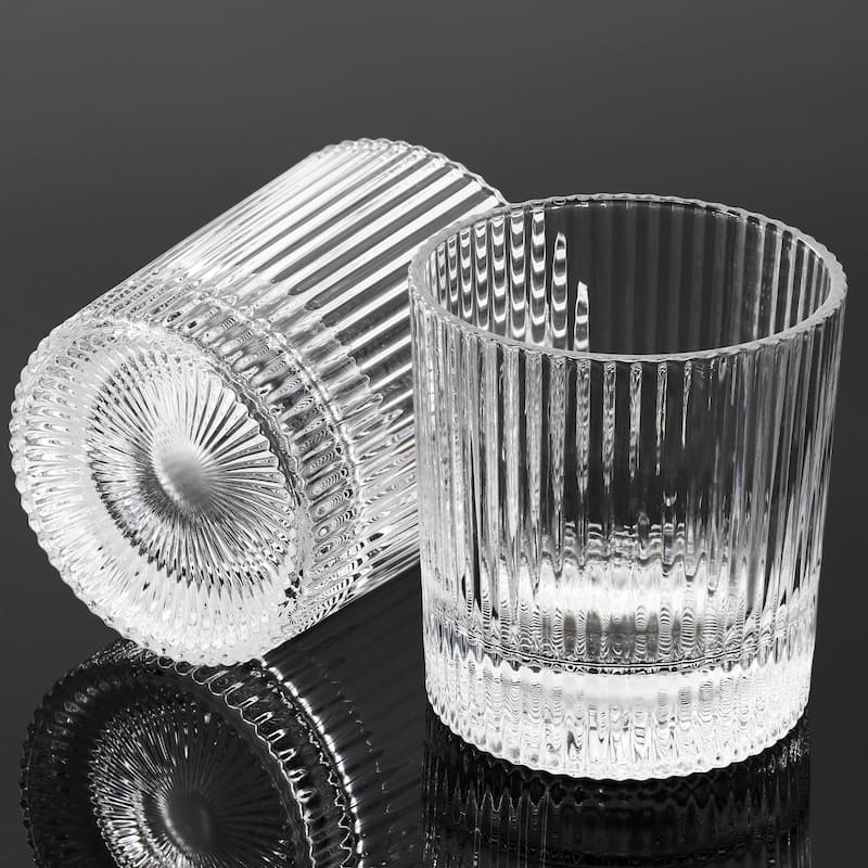 Gibson Home Acropolis 5 Piece Decanter and Double Old Fashioned Glasses