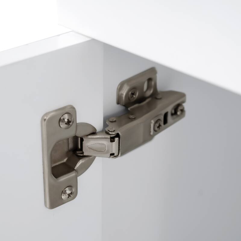 GDFStudio - Danford Modern Floating Double Bathroom Vanity Set with Resin Sink & Soft-Closing Doors - 72'W