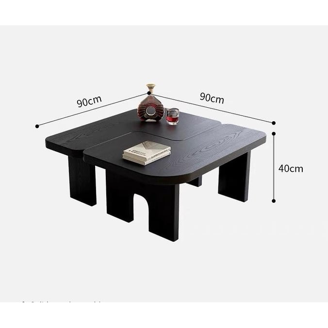 Nesting Table Coffee Table Set for Living Room, Minimalist End Table Side Table Sofa Table Dining Table