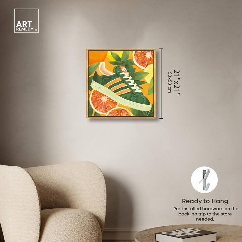 Citrus Sneaker Canvas by Art Remedy