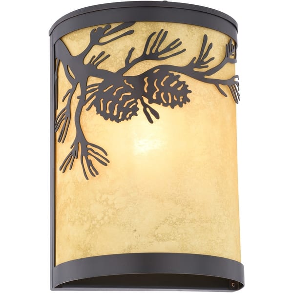 slide 2 of 11, Vaxcel Lighting T0796 Douglas 11" Tall Wall Sconce Warm Bronze