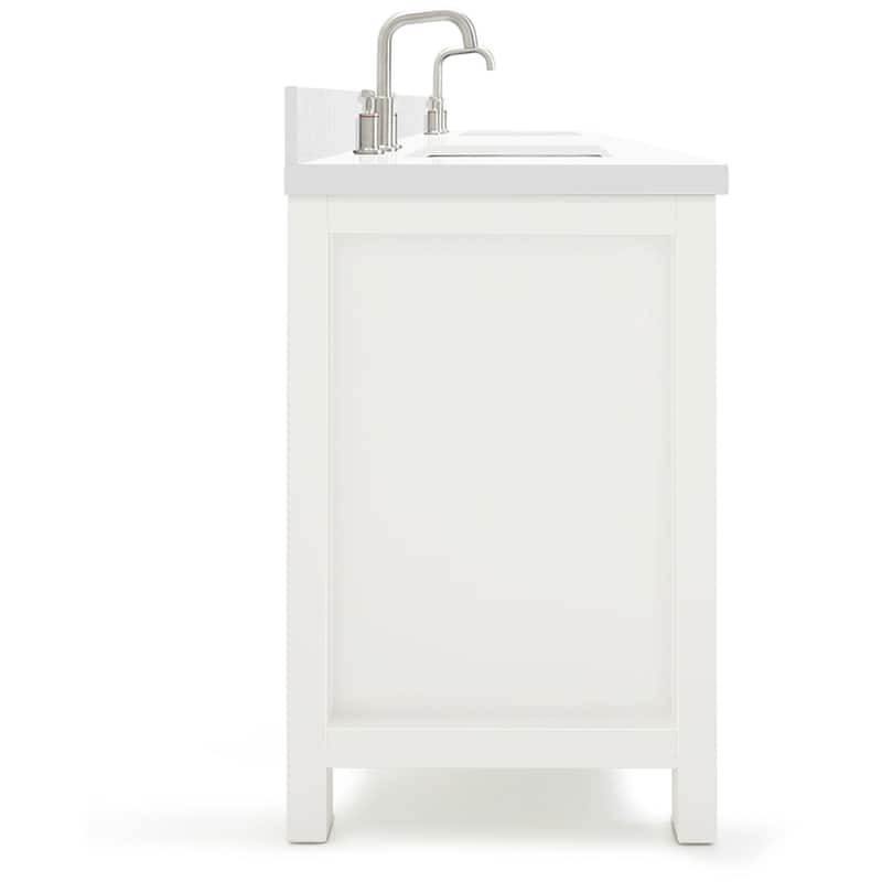 Ariel H073DWQRVO Bristol 73" Free Standing Double Rectangular Basin