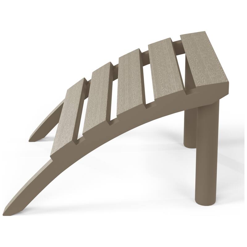 Polytrends Coastline Outdoor Poly Adirondack Ottoman