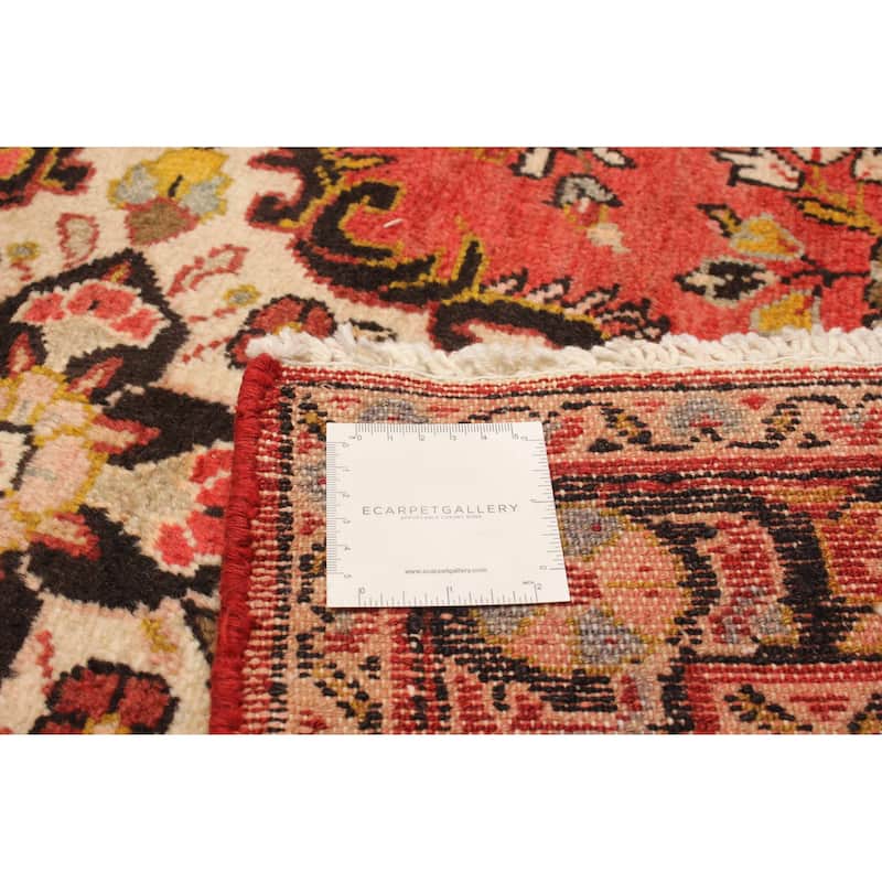 ECARPETGALLERY Hand-knotted Andelz Red Wool Rug - 3'4 x 9'11