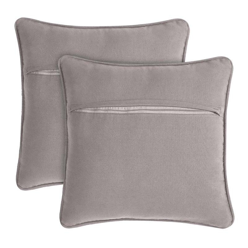 Boho Living Jada Braided Cotton/Jute Throw Pillow Covers