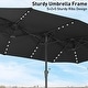 preview thumbnail 15 of 62, 15ft Patio Umbrella Outdoor Market Umbrella with Base and LED Lights