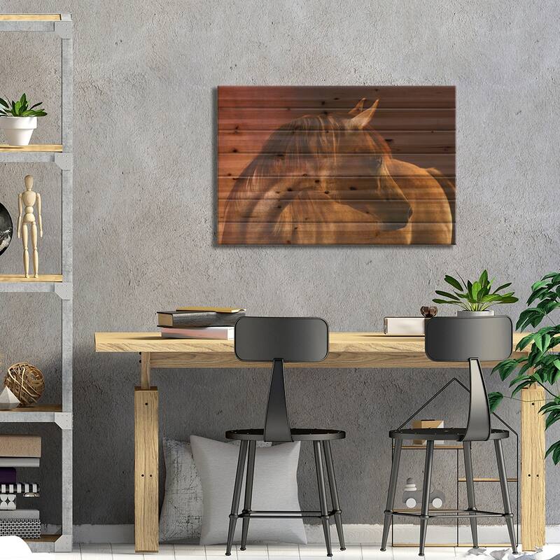 Clay Print On Wood by Tony Stromberg - Multi-Color