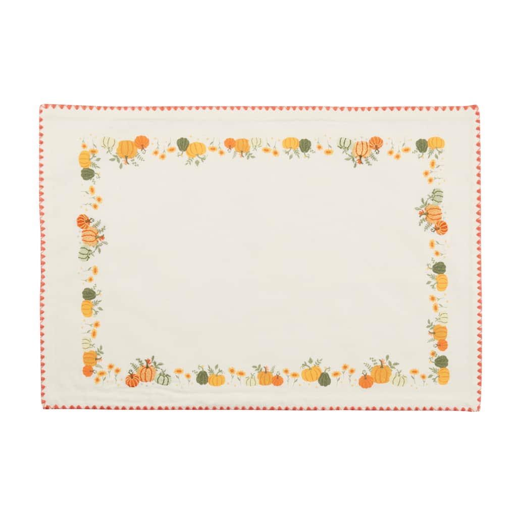 Pumpkin Patch Placemat (Set of 4) - 13"x19"