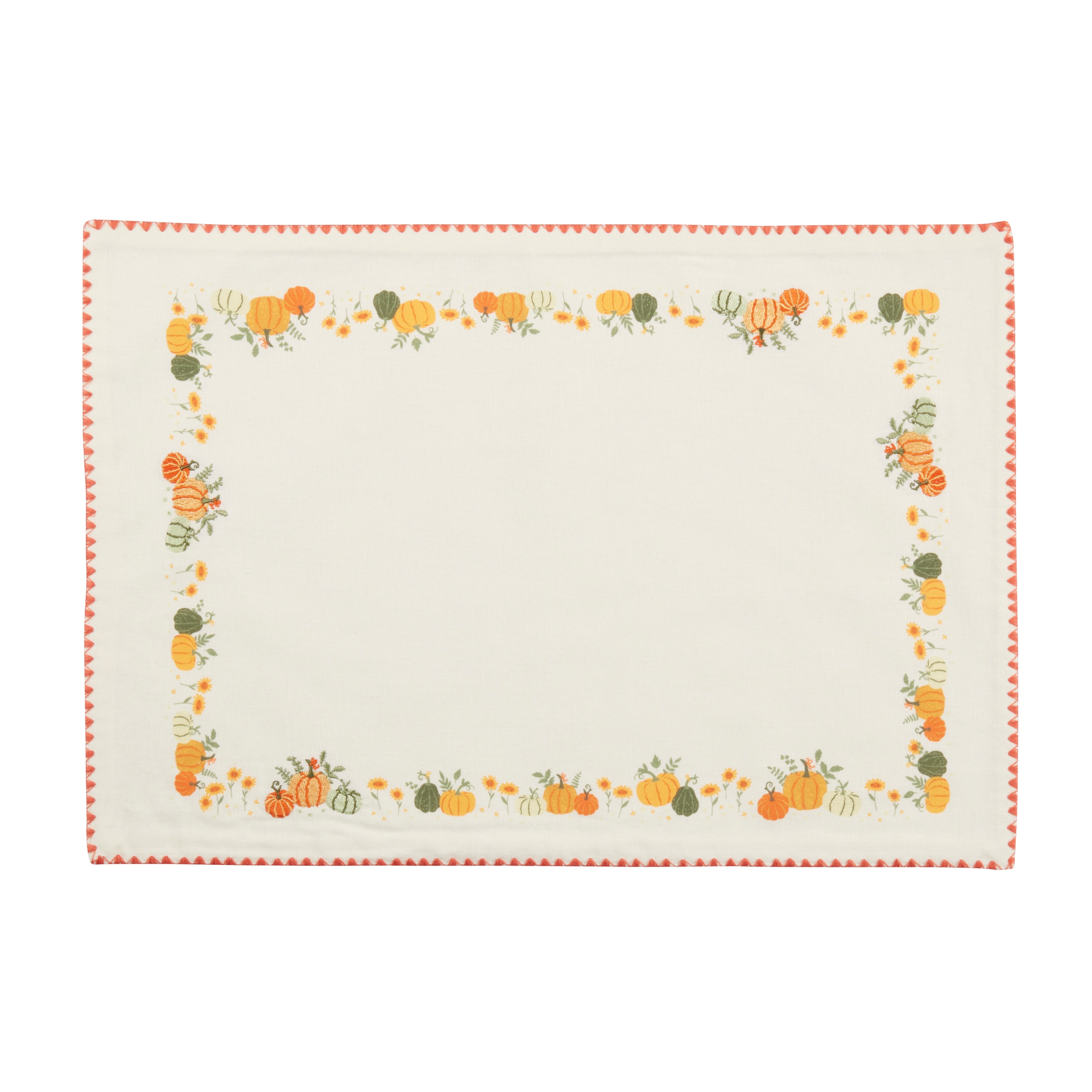 Pumpkin Patch Placemat (Set of 4) - 13"x19"