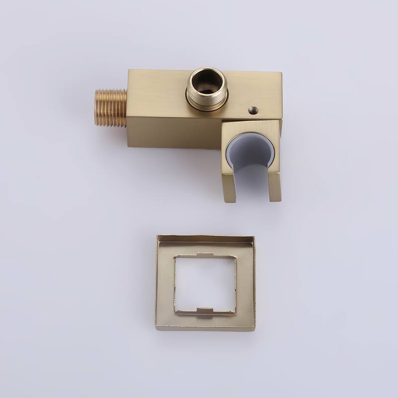 Wall Mount Shower Faucet with Hand Shower Brass 3-Setting Spray Brass Complete Shower System with Pressure Balance Valve