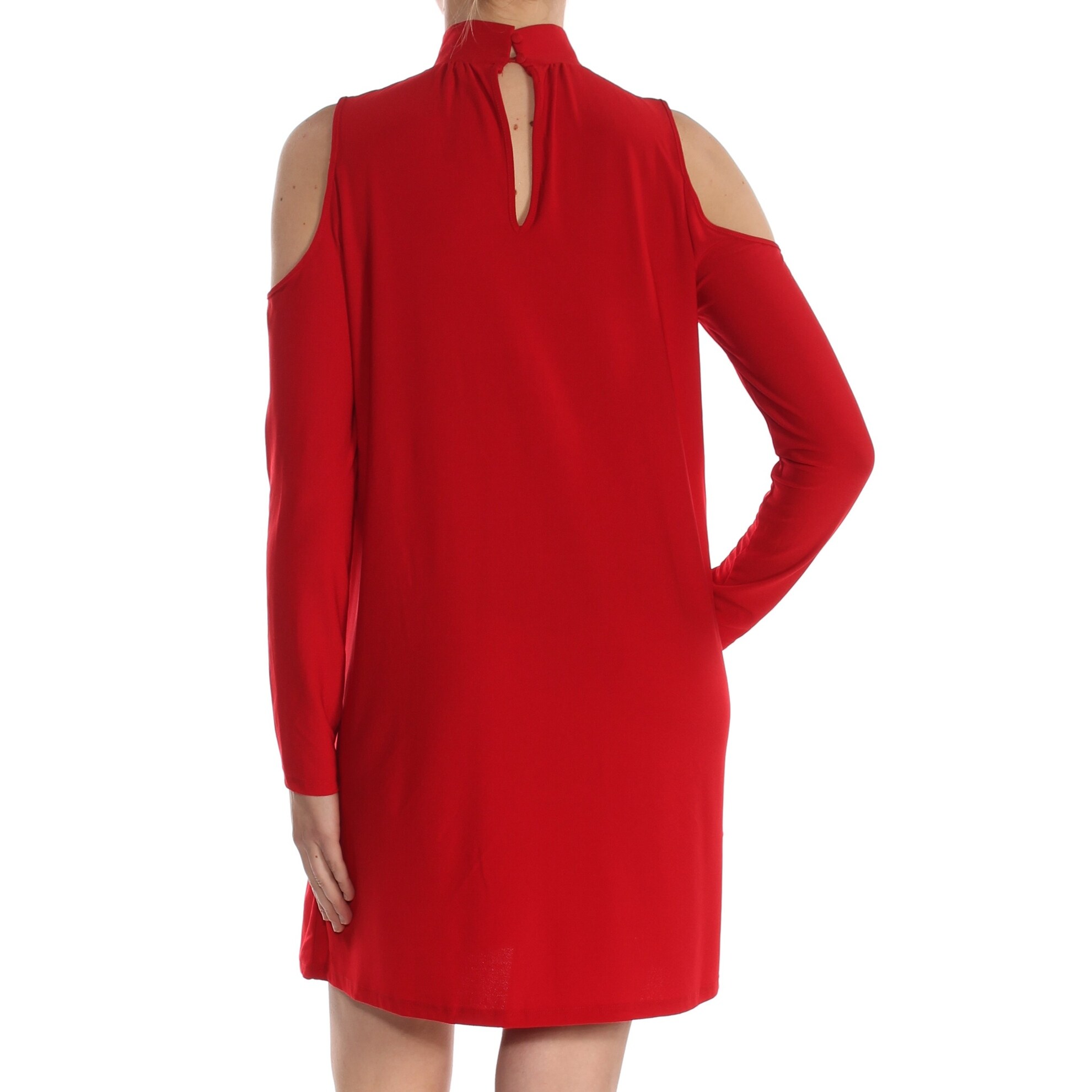 ladies red party dress